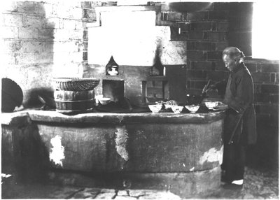 Traditional Chinese Kitchen, Kiangsi Province by English Photographer